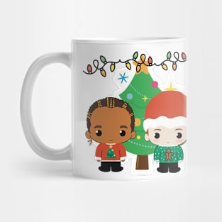 Lewis and George cute Christmas version Mug